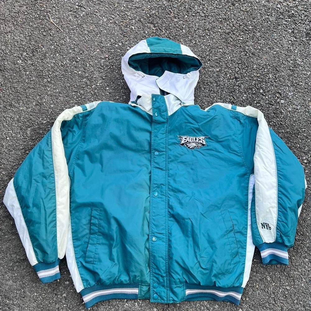 1990s Philadelphia Eagles Game day zip-up Jacket size XL